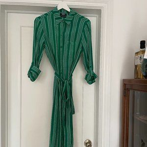 Maeve Anthropologie Belted Shirtdress